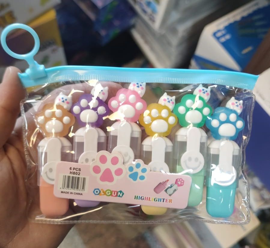 Toptan Patili Fosforlu Mini Kalem 6lı