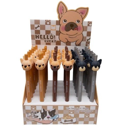 Toptan Versatil Kalem Köpek Başlıklı 07 uçlu 36 lı