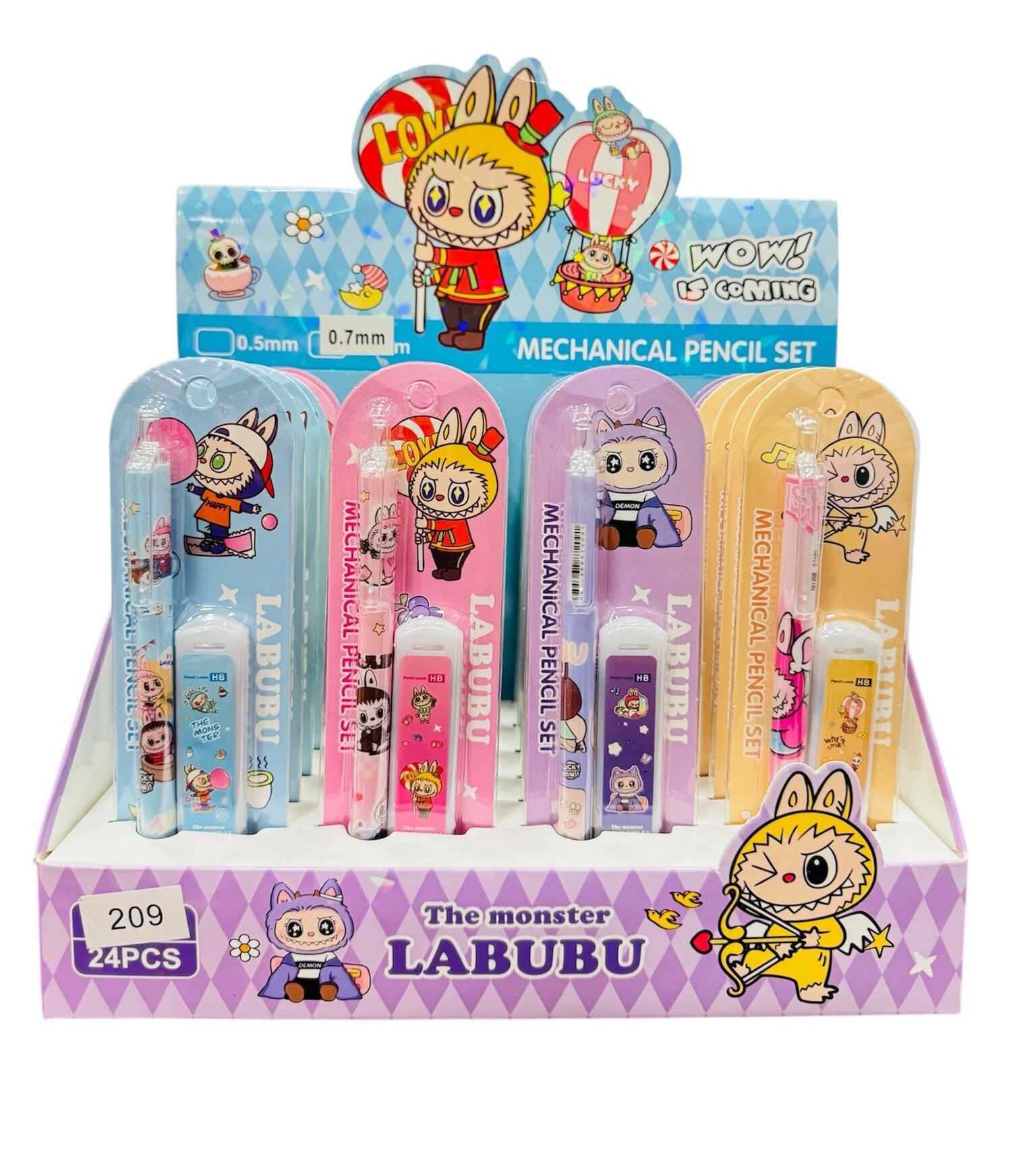 Toptan Labubu Uçlu Versatil Kalem Seti