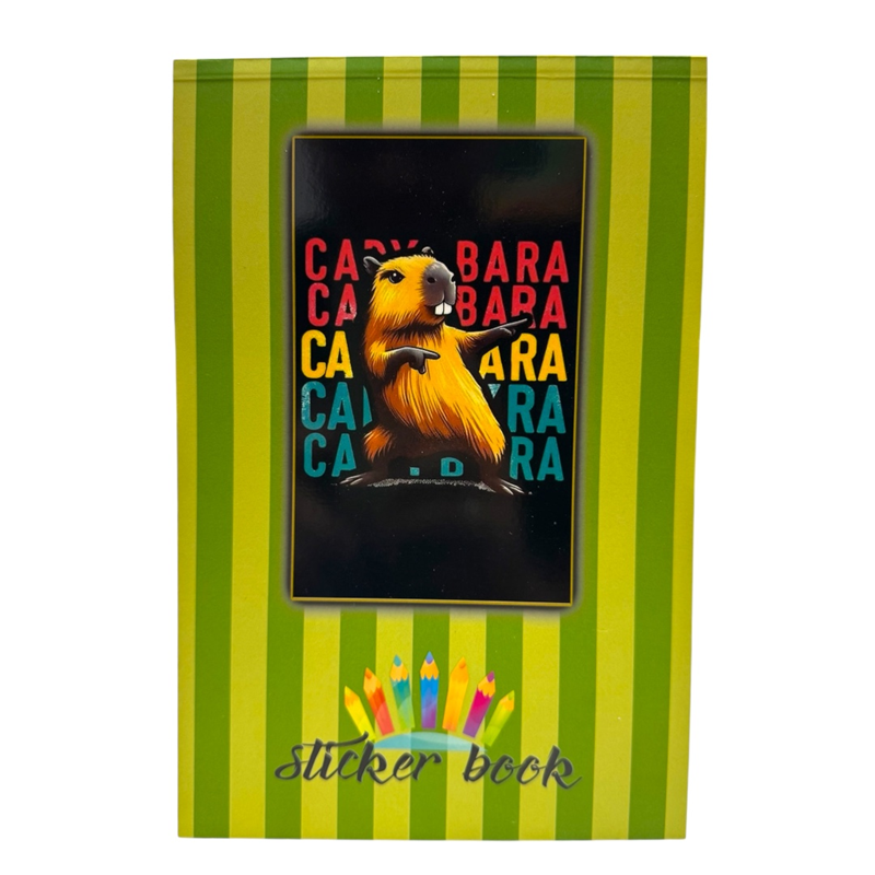 Toptan 15×25 Capy Bara Sticker Defter