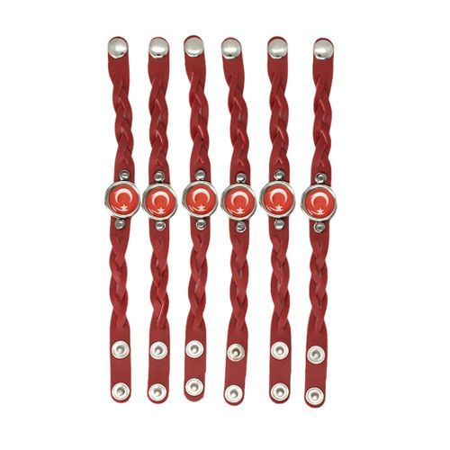 Toptan Ay Yıldız Bileklik Deri Model