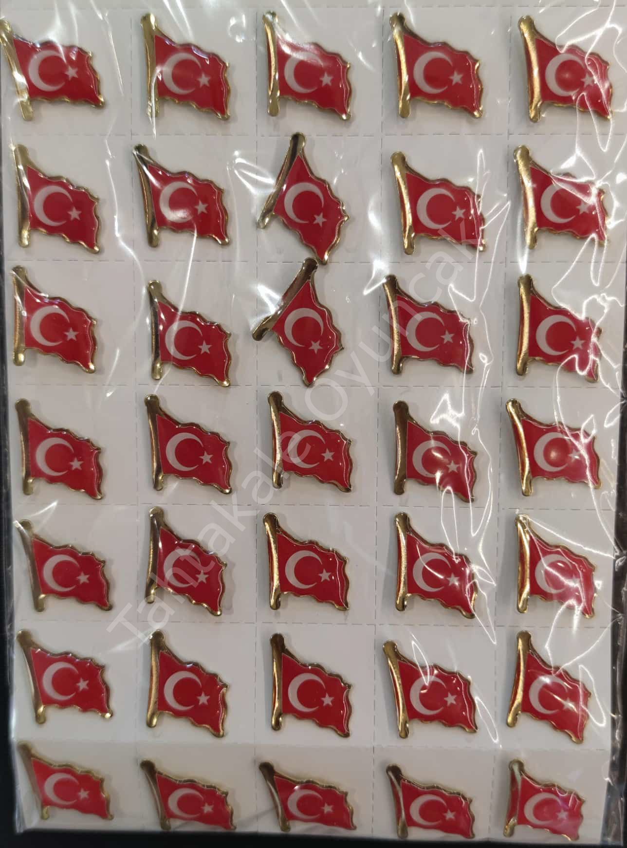Toptan Yaka Rozeti Türk Bayrağı