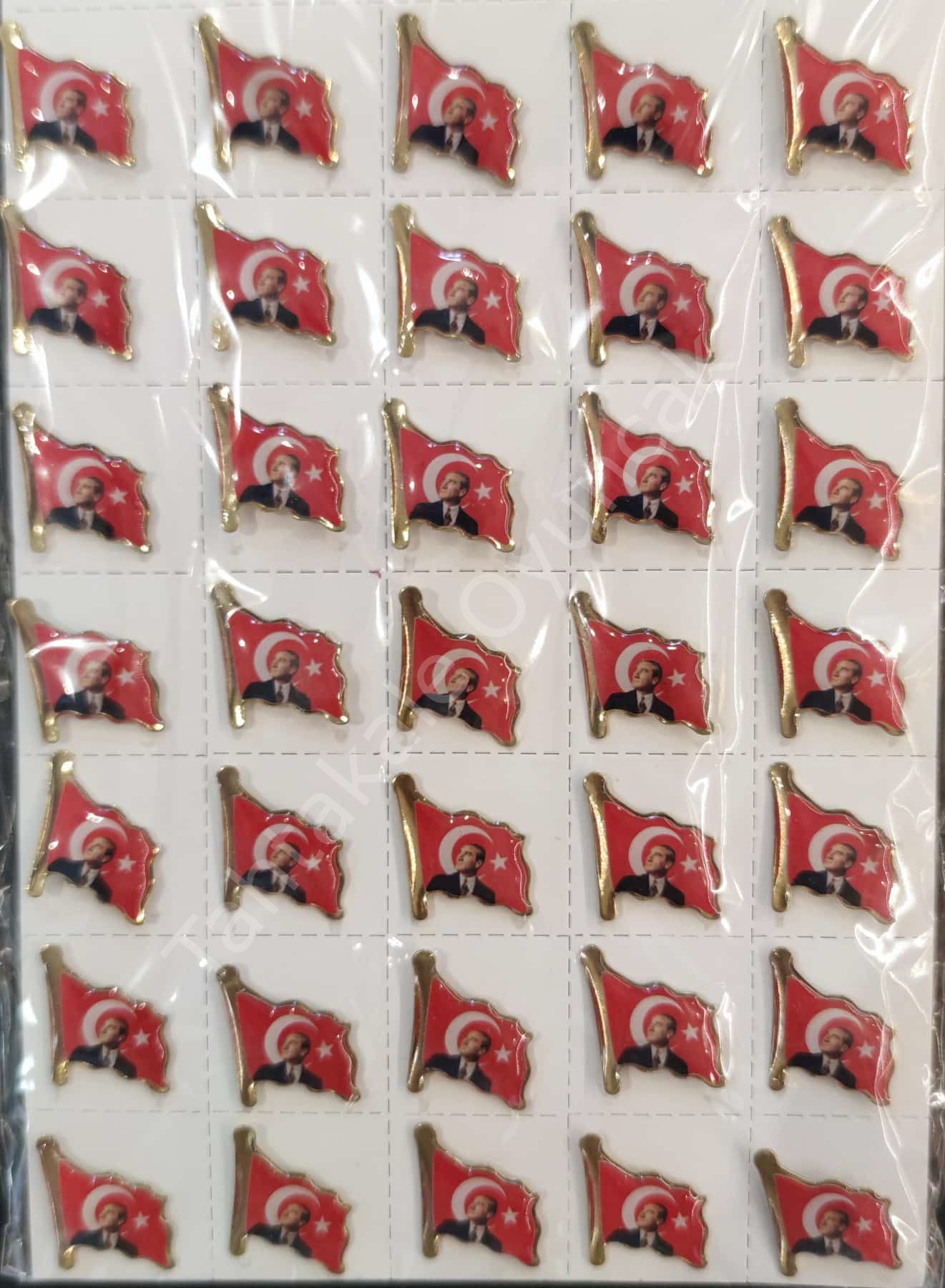 Toptan Yaka Rozeti Türk Bayraklı Atatürk