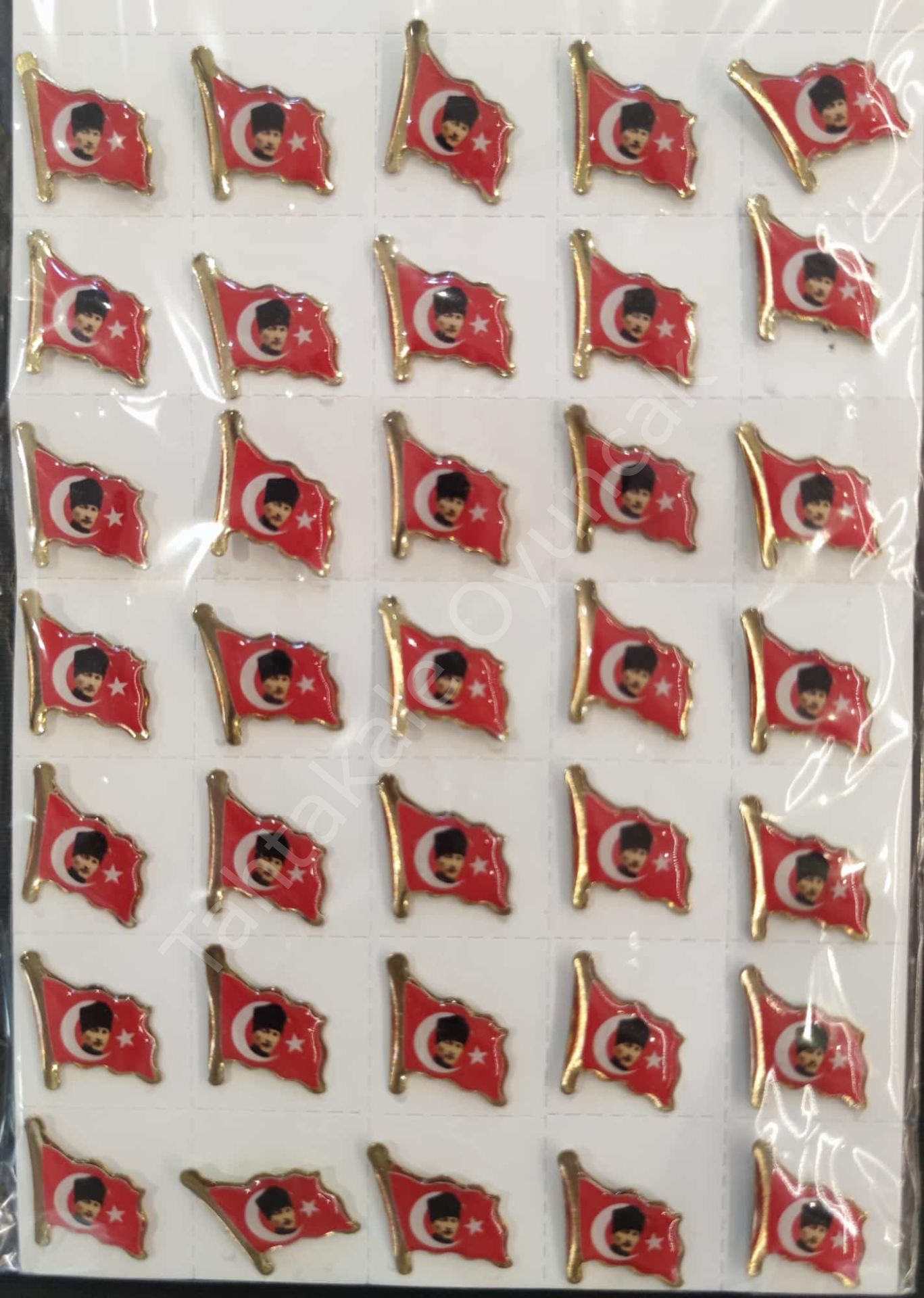 Toptan Yaka Rozeti Türk Bayraklı Ata