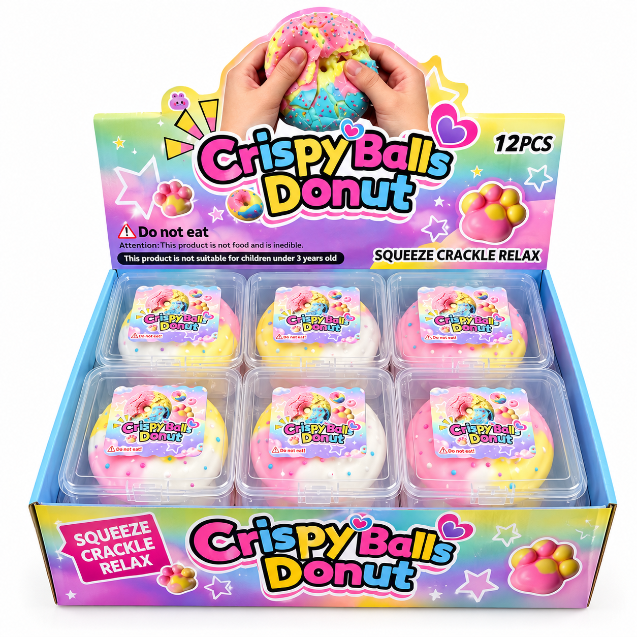 Toptan Crispy Balls Donut Squishy