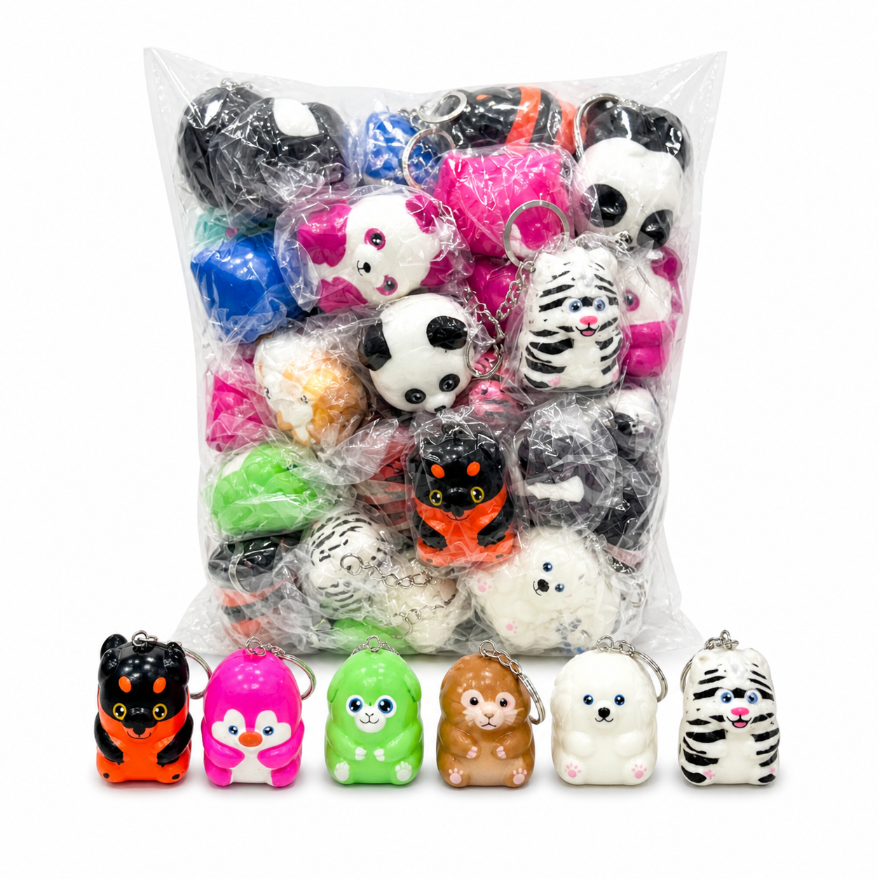 Toptan Sevimli Hayvanlar Squishy Anahtarlık