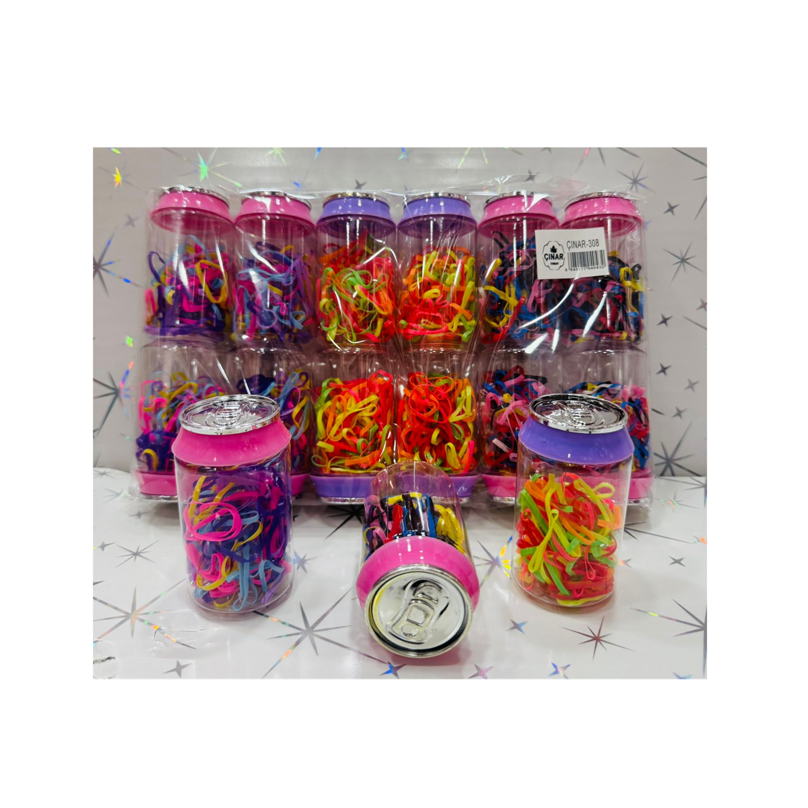 Toptan Kola Şişesinde Renkli Lastik Toka