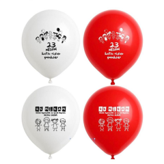 Toptan 23 Nisan Baskılı Pastel Balon
