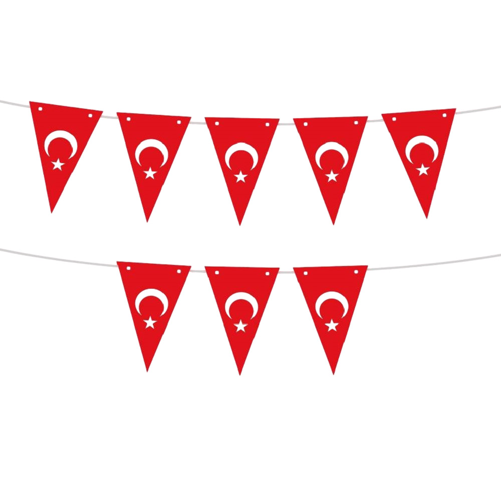 Toptan Ay Yıldız Üçgen Flama Süsleme Seti