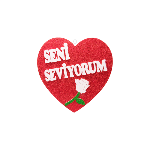 Toptan Strafor Süs Seni Seviyorum Kalp 25cm