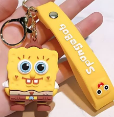 Toptan Silikon Anahtarlık Sünger Bob