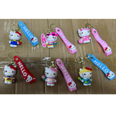 Toptan Silikon Anahtarlık Hello Kitty