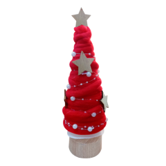 Dekor Çam Ağacı Örgü 27cm