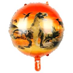 Toptan Folyo Balon Yuvarlak Dinozor Model