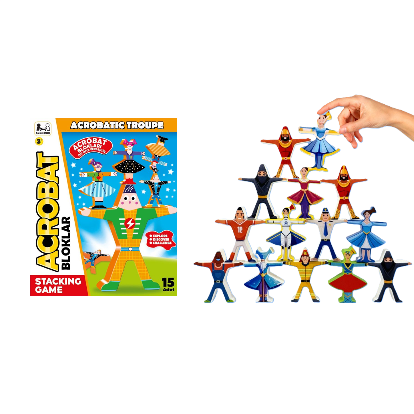 Toptan Acrobat Bloklar Kutu Oyunu