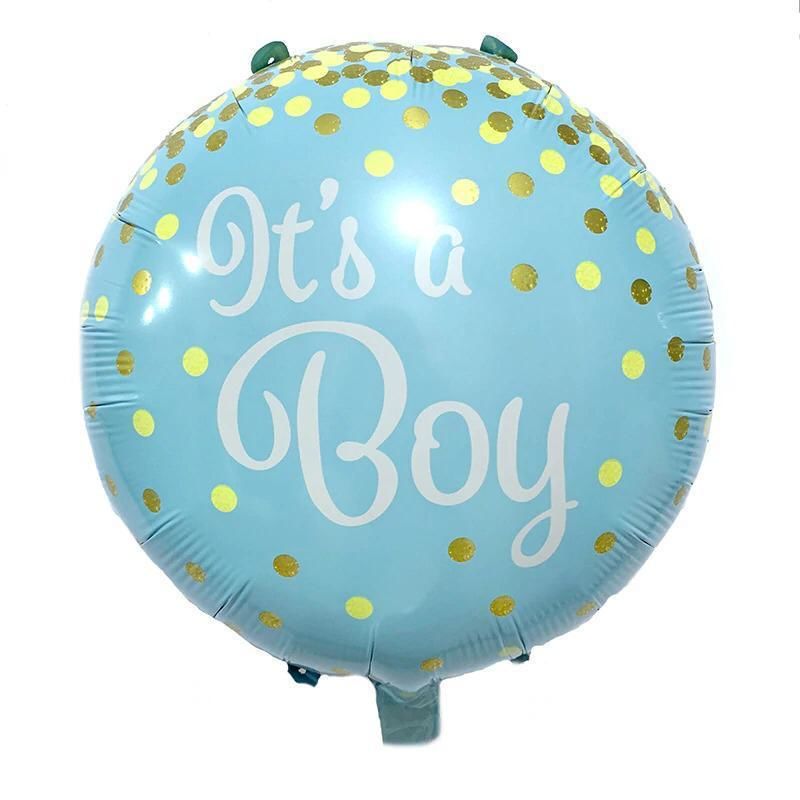 Toptan Folyo Balon Yuvarlak It is a Boy Model