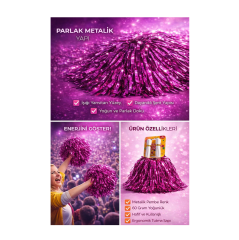 Toptan Pembe Ponpon Dolgun Model