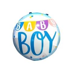 Toptan Folyo Balon Yuvarlak Baby Boy Model