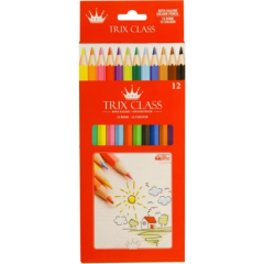 Toptan Trix Class Kuru Boya Kalemi 12li