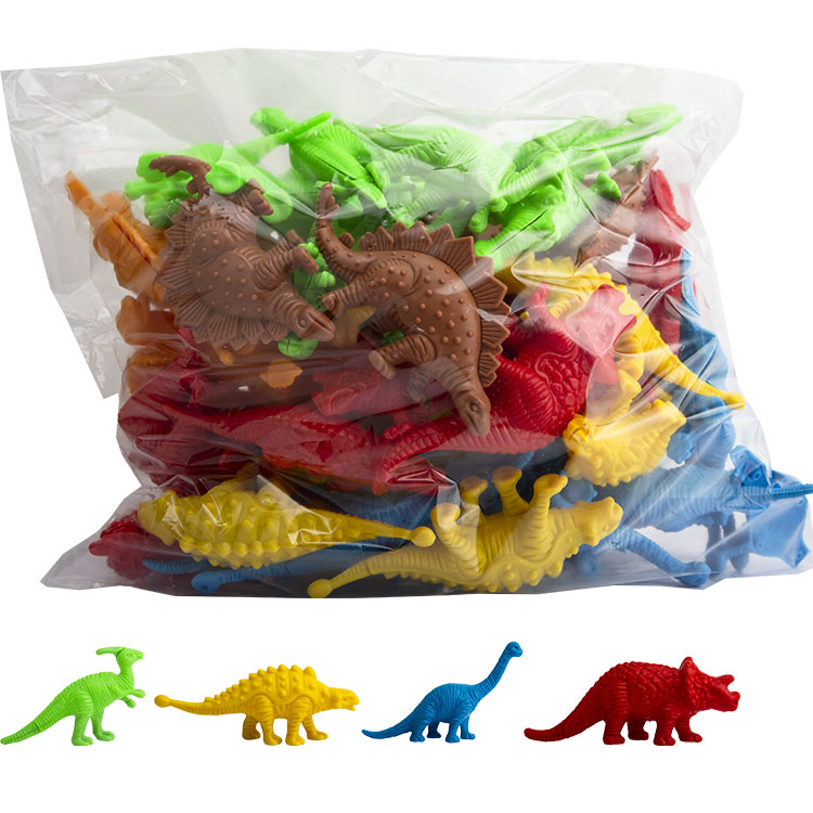 Toptan Oyuncak Poşette Dökme Büyük Dinozor 60lı