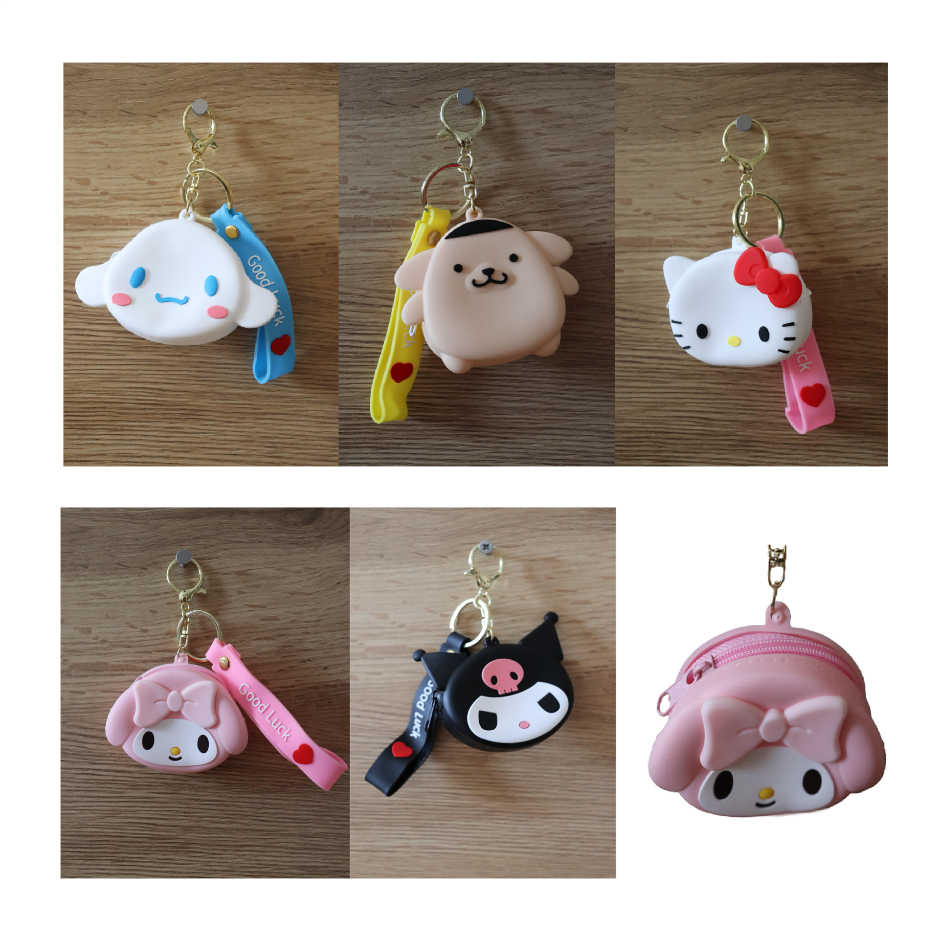 Toptan Kuromi Anahtarlıklı Silikon Cüzdan