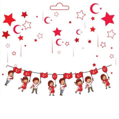 Toptan 23 Nisan Çocuklar Banner Süs