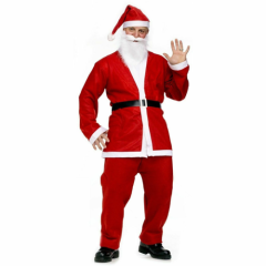 Noel Baba Kostümü Kaliteli 5 Parça