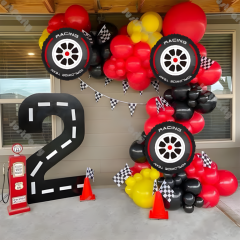 Toptan Folyo Balon Yuvarlak Yarış Lastiği Model