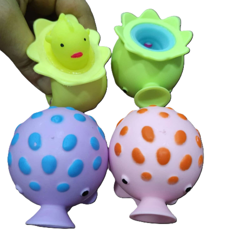 Toptan Vantuzlu Sıkmalı Balık Çıkan Oyuncak