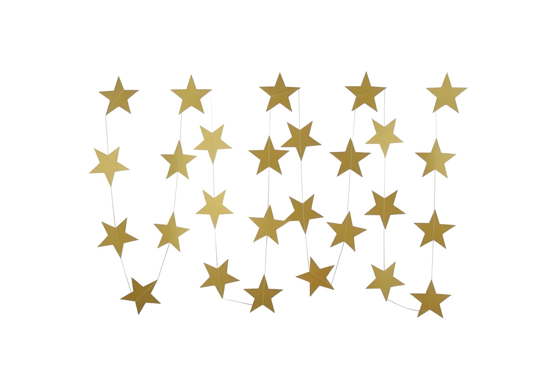 Toptan Gold Yıldız İpli Sarkıt 4mt