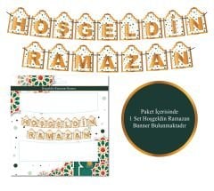 Toptan Hoşgeldin Ramazan Puantiyeli Dekor 10’lu Banner