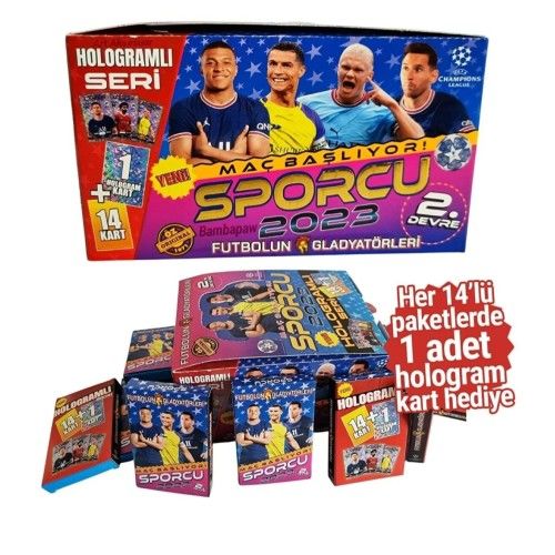 Sporcu Kartı Futbolun Gladyatörleri Hologramlı Seri