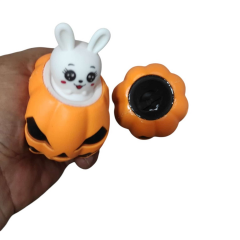 Toptan Sıkmalı Işıklı Bal Kabağı - Tavşan Çıkan Oyuncak