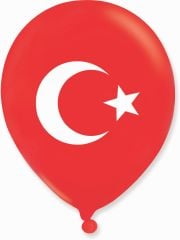 Toptan Lateks Bayrak Baskılı Balon 23 Nisan