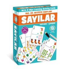 Toptan  Yaz Sil  Aktivite Kartları Sayılar Serisi Zeka Oyunu