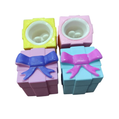 Toptan Sıkmalı Işıklı Hediye Kutusu- Tavşan Çıkan Oyuncak