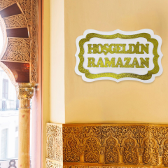 Toptan Ramazan Dekor Strafor Hoşgeldin Ramazan