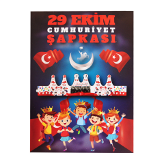 Toptan Milli Bayramlar Karton Taç 6lı - 29 Ekim