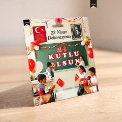 Toptan Milli Bayramlar Süslemesi Harf Afiş -23 Nisan Kutlu Olsun