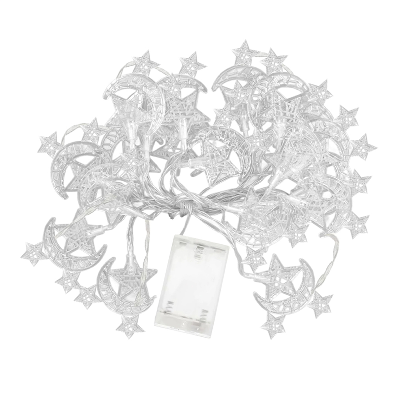 Toptan Sarkıt Led Ramazan Temalı Pilli Gün Işığı 20li