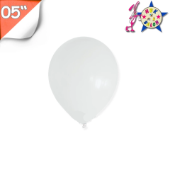 Toptan Balon 05'' Pastel Beyaz Hbk