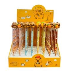 Toptan Capybara Başlıklı Geçmeli Kalem