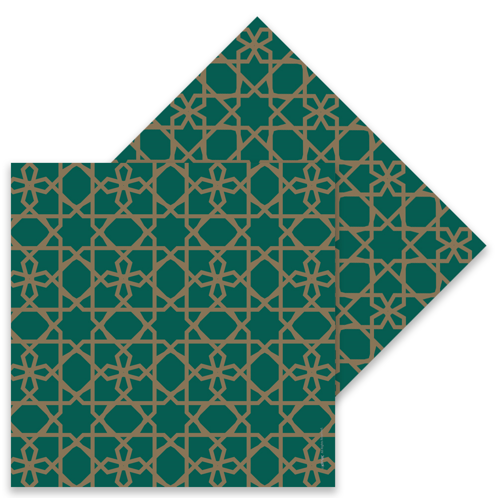 Toptan Peçete 33x33 16lı Ramazan Yeşil