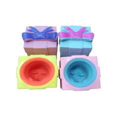 Toptan Sıkmalı Işıklı Hediye Kutusu- Ayıcık Çıkan Oyuncak