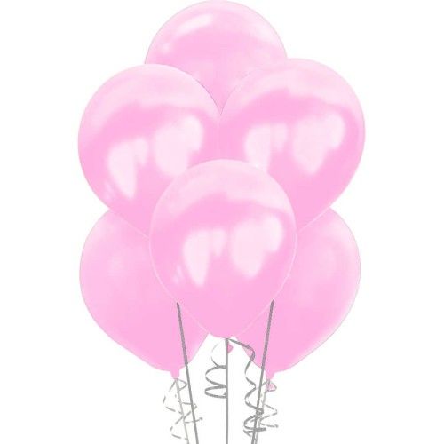 Toptan Lateks Metalik Açık Pembe Balon HBK