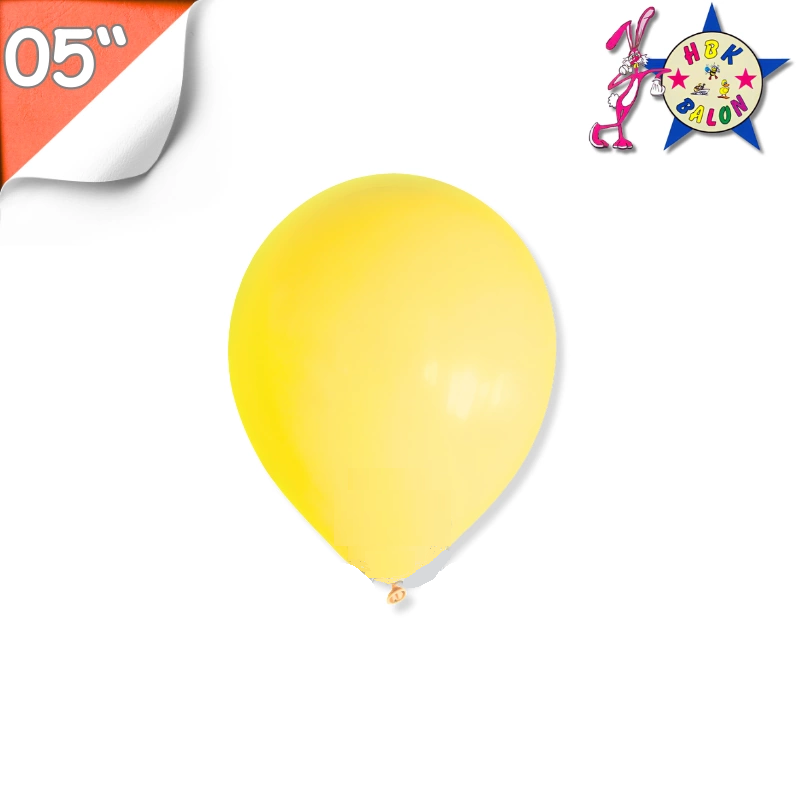 Toptan Balon 05'' Pastel Sarı Hbk