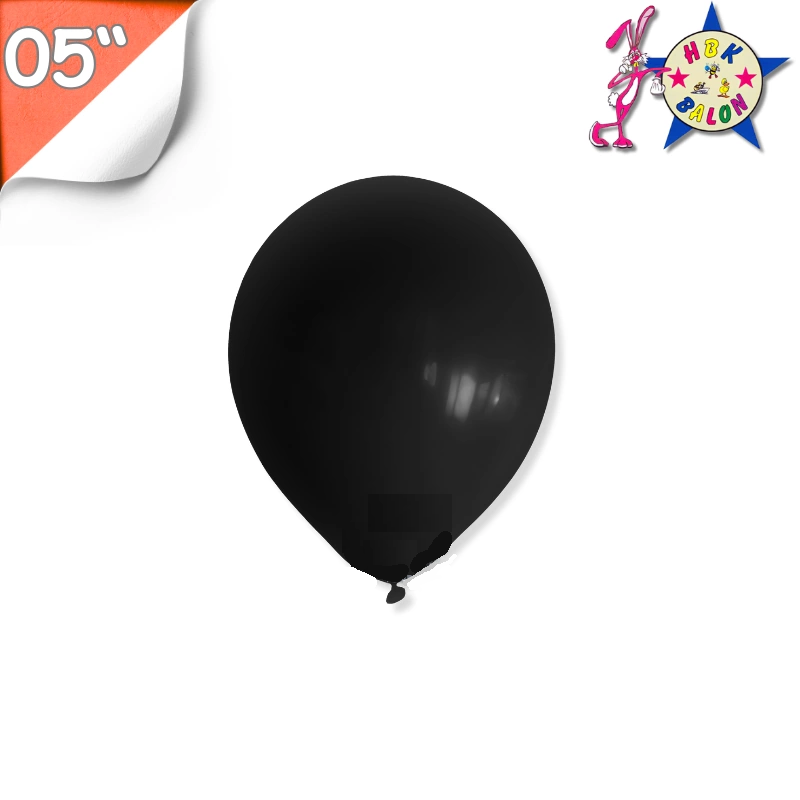 Toptan Balon 05'' Pastel Siyah Hbk