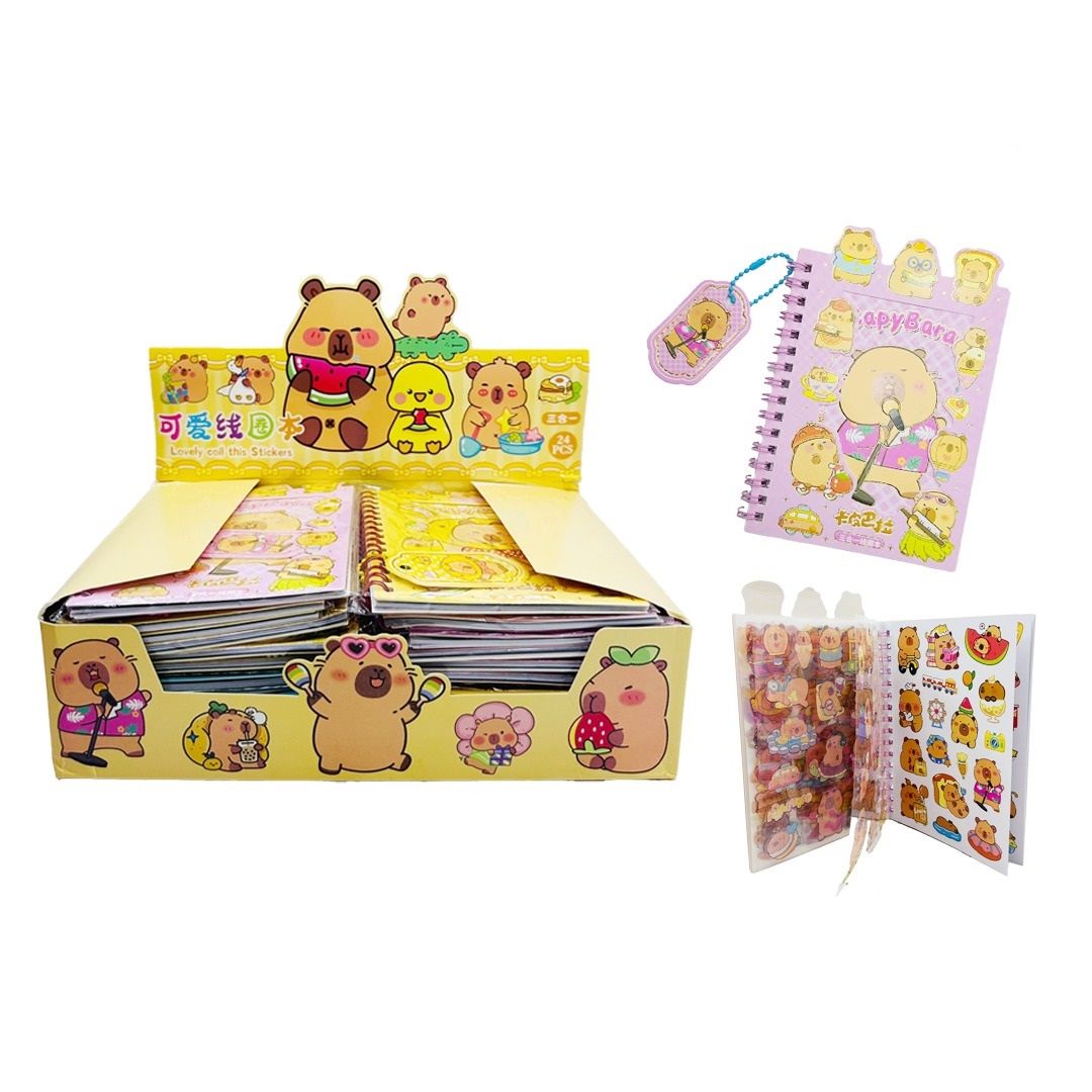 Toptan Capybara Sticker Defter