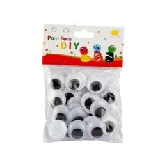 Toptan 24 mm Kirpiksiz Oynar Göz 30lu