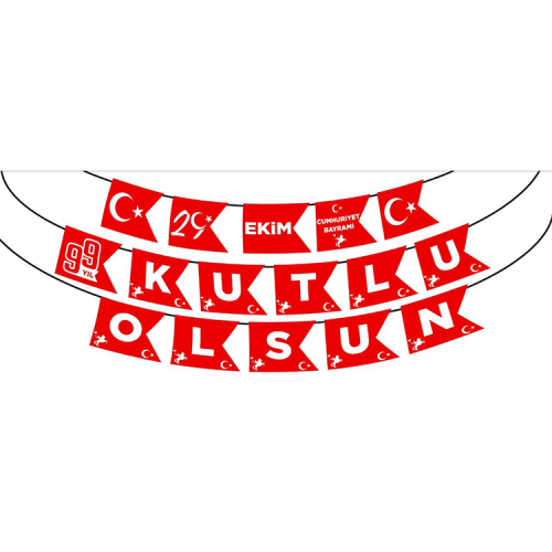 Toptan 29 Ekim Afiş Süs Flama